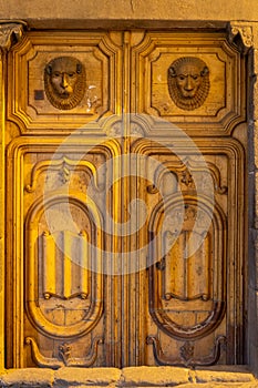 Old Door on Church in Cusco Peru