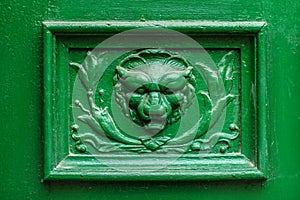 Old door decoration - Lion head