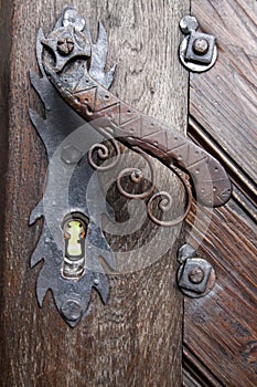 Old door doorhandle