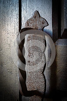 old door handle from the 18th century