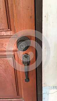 old door handle in the house