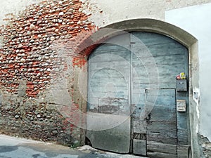 Old door of homes   apartments for sale in  italy  Europe photo