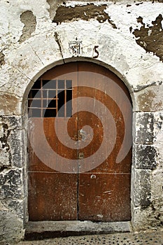 Old door in Ibiza