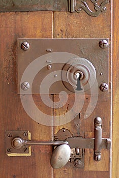 Starý dvere zámok 