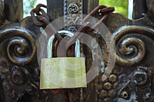 Old door and lock