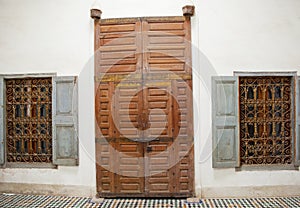 Old door in Marrakech, Morocco