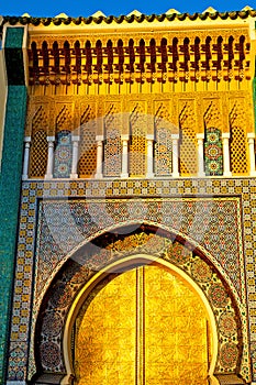 old door in morocco africa ancien ornate brown