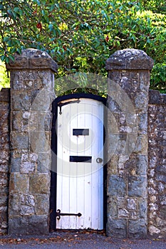 Old Door and Pillars photo