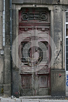 Old door in Porto