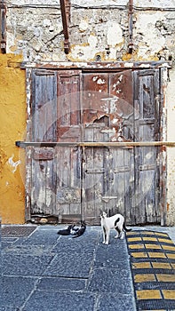 An Old Door in Rhodes Streets