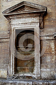 Old Door in Rome Italy