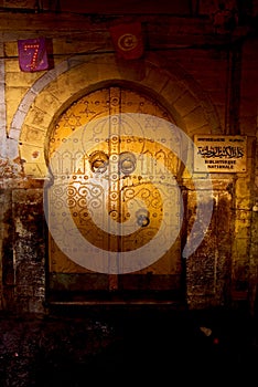 old door in tunisi