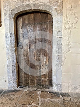 Old door in Westminster Abbey