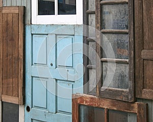 Old door and window