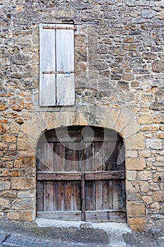 Old door and window in Dordogne