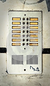Old doorbell buttons