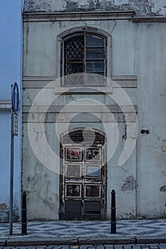 OLD DOORS AND ARCHITECURE FROM PRAGUE, CZECH REPUBLIC, SEPTEMBER, 2019