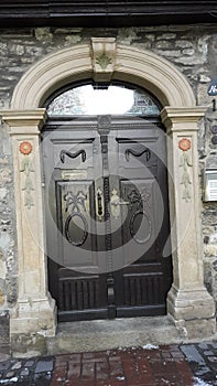 Old doors in Goslar, Germany