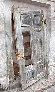 Old doors on Jewish Synagogue