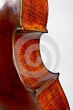 Old double bass c bout detail