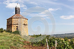 Old dovecote in Bagnols, Beaujolais