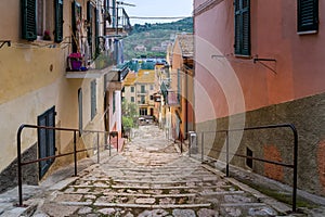 Old downhill street of Santo Stefano