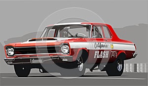 Old drag car