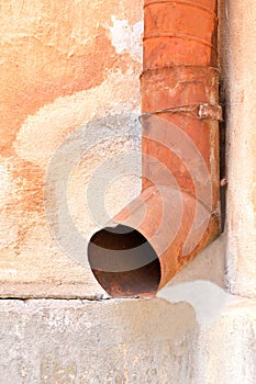 Old drainpipe