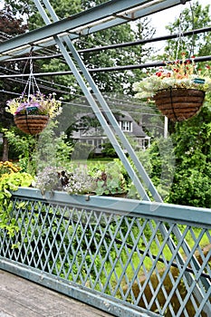 Old Drake Hill Flower Bridge in Simsbury, Connecticut