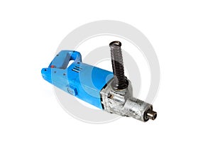 Old drill isolated on white background