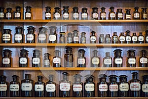 Old drug store, pharmacy museum in Wroclaw, Poland