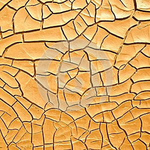 Old dry cracked surface