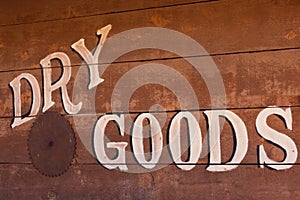 Old Dry Goods Sign