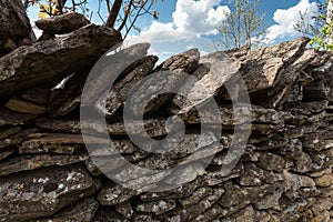 Old dry stone wall