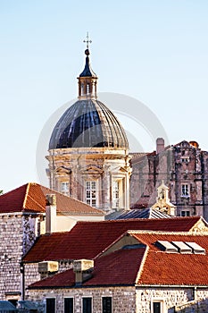 Old Dubrovnik city roofs