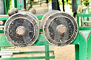 Old dumbbell