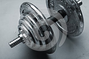 Old dumbbells weight