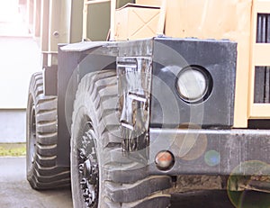 Old dumper. Used for transportation of ores. Industrial transport. All logos removed.