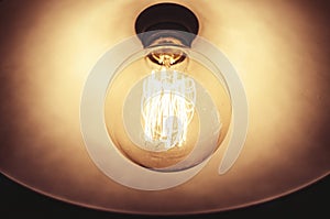Old dusty light bulb