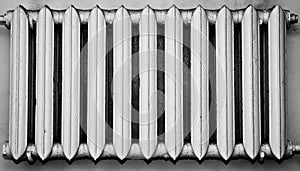 Old and dusty metal radiator