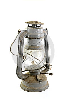 Old dusty petroleum lamp