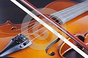 Old and dusty violin