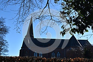 Old Dutch church in small village