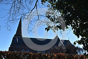 Old Dutch church in small village