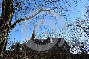 Old Dutch church in small village