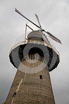 Old dutch windmill. One of the 5 tallest classic windmills of the world