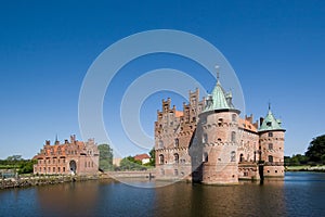 The old Egeskov Castle on Funen