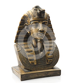 Old Egyptian pharaoh Statue isolated