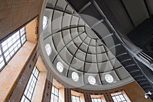 Old Elbe Tunnel Building Interior Dome in Hamburg