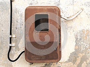 Old electric meter